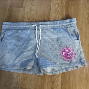 Boxercraft Gray Athletic Shorts with Pink Logo